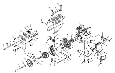 Ac Generator Diagram and Parts List for 8779-0-DPG850  Briggs and Stratton Generator